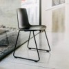 Silla Lottus patín polipropileno Enea. Sillas de diseño para interior.