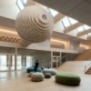 Puff Pix de Arper. Muebles modernos de diseño. Puff para salón tapizado.