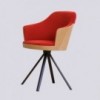 Sillón moderno Kaiak Spin Enea. Diseño moderno tapizado para interiores.