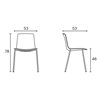 Silla asiento tapizado Lottus de Enea. Diseño ideal para oficinas.