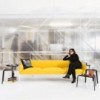 Sofá Saari metal Arper. Muebles modernos tapizados para salón.