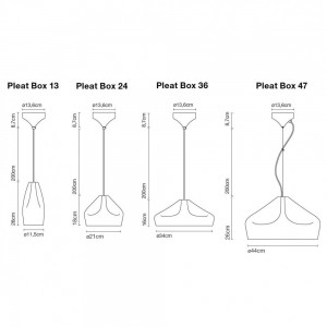 Lámpara Pleat Box LED suspensión de Marset. Lámparas de diseño español.