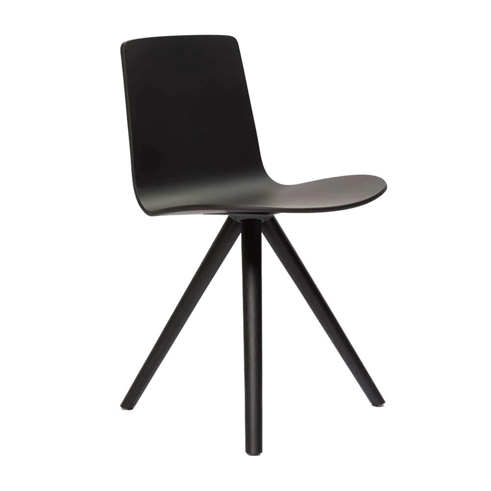 Silla Lottus Spin Enea. Moderno diseño fijo o giratorio en acero.