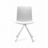 Silla Lottus Spin Enea. Moderno diseño fijo o giratorio en acero.