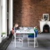 Mesa Nuur rectangular Arper. Mesas de diseño para oficinas y hogar.