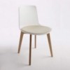 Silla moderna Lottus Wood tapizado integral de Enea. Sillas de diseño.
