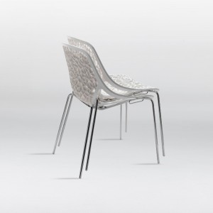 Silla Caprice Tube de Casprini. Sillas de patio modernas de diseño italiano.