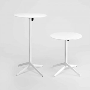 Mesa elegante Pile alta redonda de Enea. Mesas para bar de diseño.