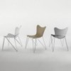 Silla Trip de Casprini. Sillas apilables de polipropileno modernas. Diseño italiano.