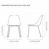 Silla Harbour Side metal tapizada Audo Copenhagen