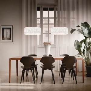 Lámpara Accordéon Suspension de Slamp. Elegante diseño de Marc Sadler.