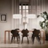 Lámpara Accordéon Suspension de Slamp. Elegante diseño de Marc Sadler.