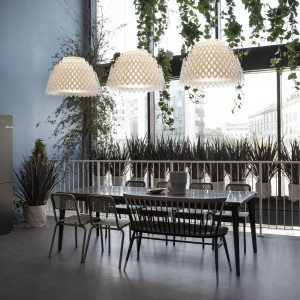 Lámpara suspensión Half Charlotte Slamp. Hermosa diseño de iluminación.