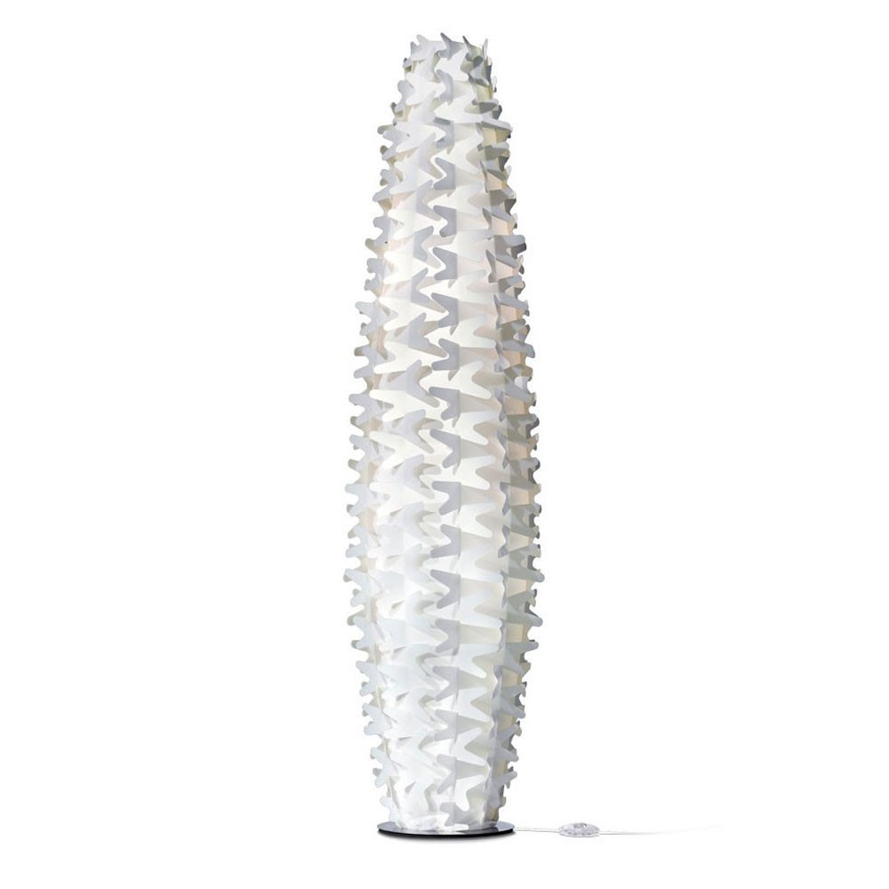 Lámpara de pie para interior Cactus Gold Slamp. Diseño moderno italiano.