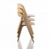 Silla Pila de Magis. Silla apilable de madera. Silla para comedor.