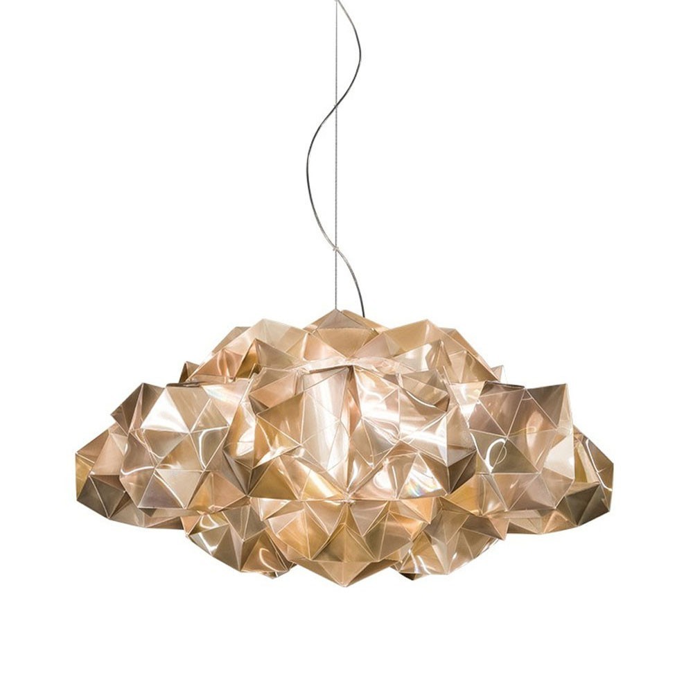 Lámpara suspendida diseño Drusa de Slamp. Iluminación moderna italiana.