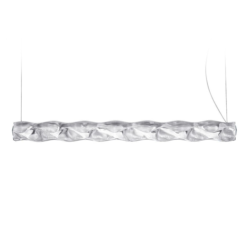 Lámpara suspensión Hugo Horizontal de Slamp. Diseño ideal ideal para oficinas.