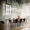 Lámpara suspensión Hugo Horizontal de Slamp. Diseño ideal ideal para oficinas.