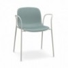 Silla Troy Semi-tapizada Acero Magis. Silla de diseño para salón u oficina.
