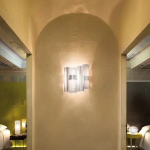 Aplique de pared La Lollo de Slamp. Iluminación con diseño de lujo.