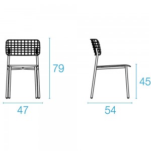Silla Lyze madera perfecta para exteriores de Emu.