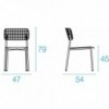 Silla Lyze madera perfecta para exteriores de Emu.
