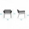 Sillón Lyze madera para ambientes exteriores de Emu.