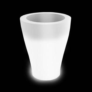 Macetero Light Curvada con Autorriego y Luz Led en el Interior | Vondom