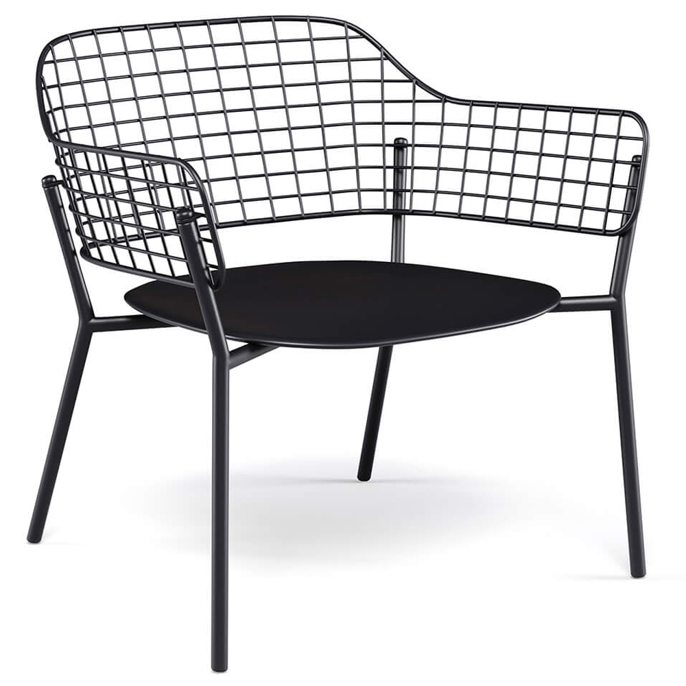 Sillón Lyze para ambientes exteriores de Emu.