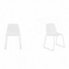 Silla Maarten plástico con base de acero. Mobilario ideal para interiores.