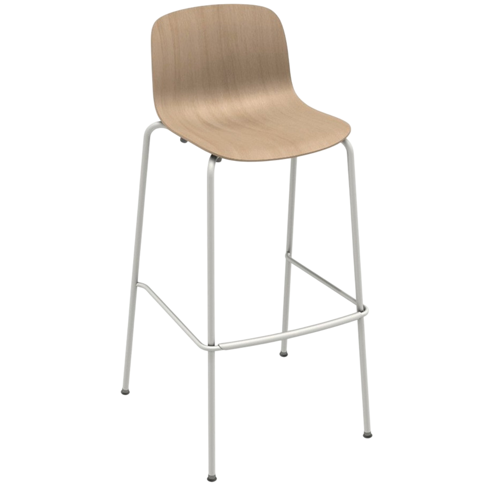 Taburete Troy Madera Acero de Magis. Taburete apilable de diseño moderno.