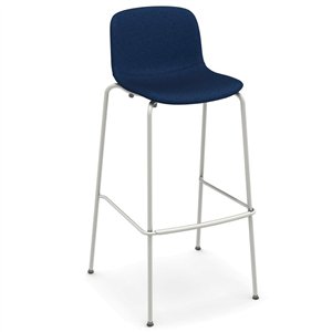 Taburete Troy Tapizada Acero. Taburete tapizado en tela o piel de diseño.