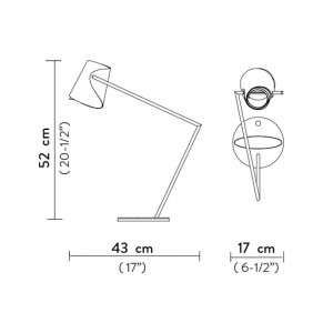 Lámpara sobremesa Overlay de Slamp. Diseño moderno, elegante y brillante.