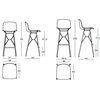 Taburete Troy Wireframe Madera Acero Magis. Taburetes de diseño moderno.