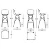 Taburete Troy Wireframe Tapizado Magis. Mobiliario original para contract.