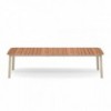 Mesa Extensible rectangular diseñada para ambientes exteriores de Emu.