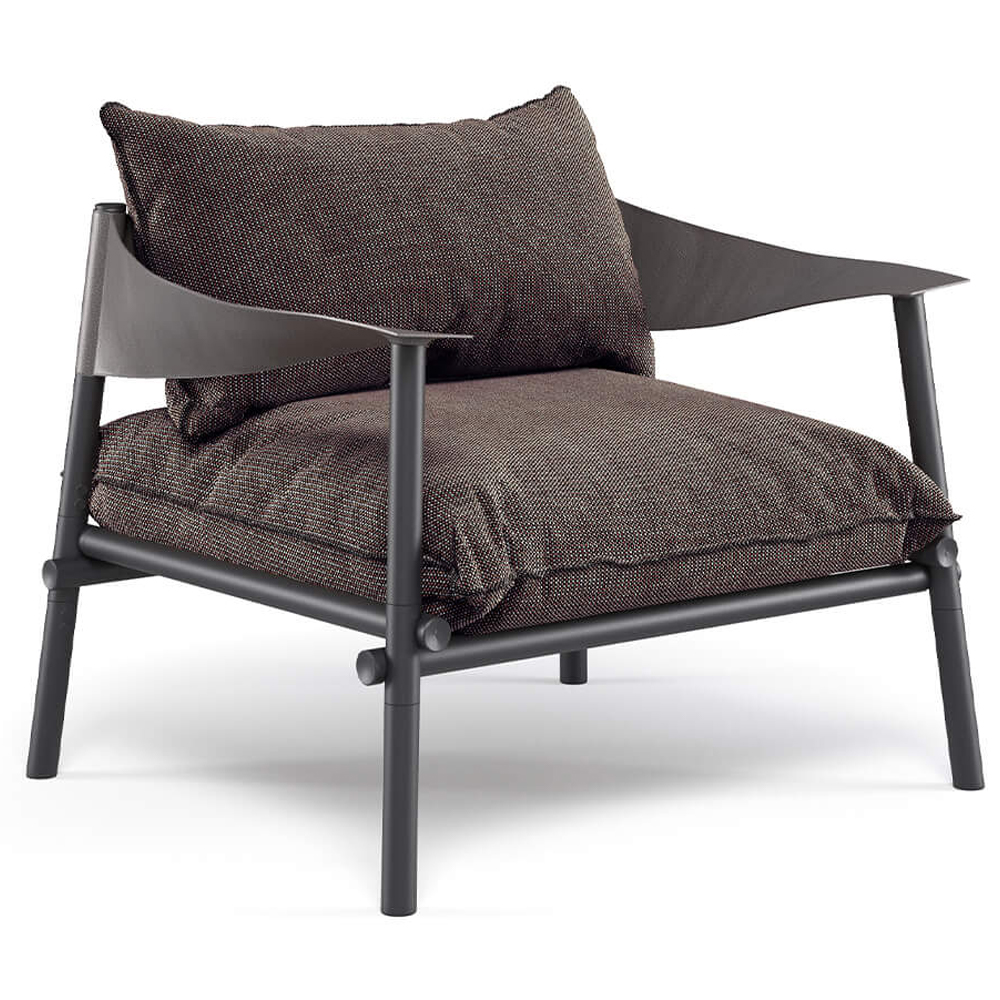 Sillón Terramare de diseño moderno para espacios exteriores de Emu.