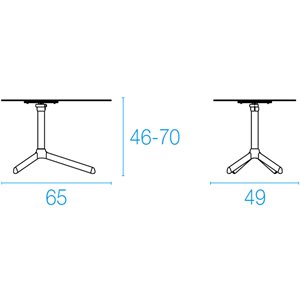 Mesa inteligente Terramare para espacios exteriores de Emu.