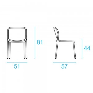 Silla Yard de diseño moderno para espacios exteriores de Emu.
