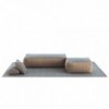 Puf Raw Small Blue de GAN. Alfombras modernas.