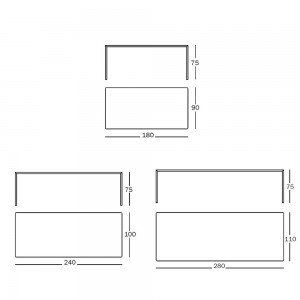 Mesa Passe-Partout Rectangular de Magis. Muebles de diseño moderno.