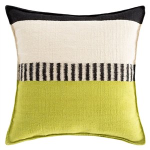 Cojín Rustic Chic Geo Pistachio 64x64 de GAN. Cojines de diseño moderno.