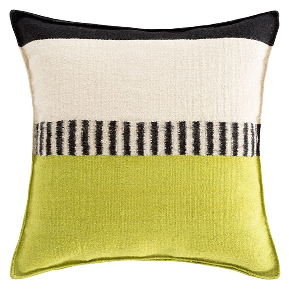 Cojín Rustic Chic Geo Pistachio 64x64 de GAN. Cojines de diseño moderno.