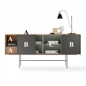 Aparador Aura H98 de Treku. Muebles modernos.