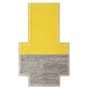 Alfombras Mangas Plait 160 Amarillo de GAN. Alfombras chill out modernas.