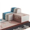 Puf Small A pink de GAN. Puf pequeño de sistema modular para el hogar.