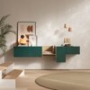 Aparador suspensión Lauki 224 de Treku. Mueble de madera moderno