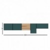 Aparador suspensión Lauki 224 de Treku. Mueble de madera moderno