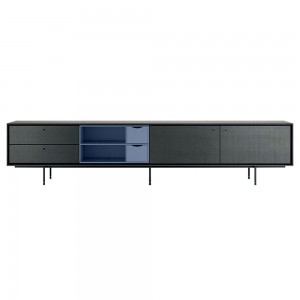 Mueble salón C8-3 de Treku. Mueble bajo de diseño para salón.