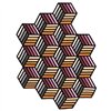 Alfombra Parquet Hexagon de GAN. Alfombras de diseño para el comedor.